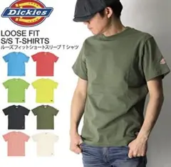 訳有　Dickies ディッキーズ　ルーズフィット Tシャツ ロゴワッペン付き