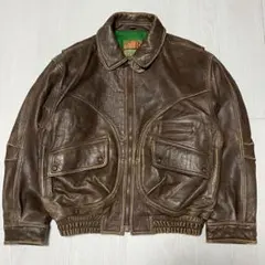 【雰囲気最高】90s 羊皮 レザージャケット G-1 A-2 タイプ