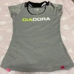 DIADORA 半袖Tシャツ グレー Lサイズ ジム　ジョギングのサムネイル