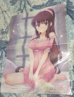 NEWGAME! 滝本ひふみ A3クリアポスターBlu-ray　早期予約特典