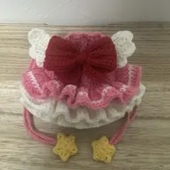 編み物 巾着袋 魔法少女風