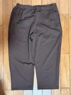 レディースパンツ　ブラウン ゴムウエスト　3L