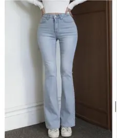 yilon SEMI FLARE DENIM - メルカリ