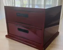 アンティーク　和モダン　引出し　小物入　小箪笥　塗物