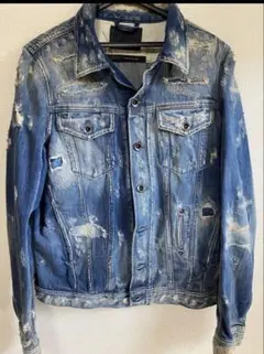 Midas 00s archive denim jacketラメペイントGジャン - メルカリ