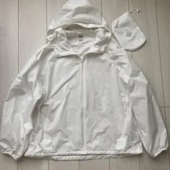 UNIQLO UVポケッタブルパーカー　ホワイト　XL