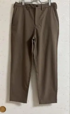 GU イージーアンクルパンツ テーパードパンツ ブラウン Sサイズ