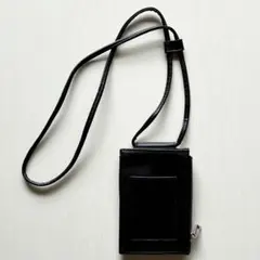 フェイクレザー ミニバッグ ブラック スマホケース 美品