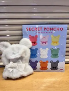 ディズニー　SECRET PONCHO ホワイト