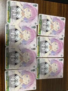 ヴァイスシュヴァルツ 恥じらうお姫様 姫森ルーナ R 7枚セット ホロライブ