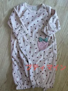 プティマインいちご柄 ツーウェイ・ドレスオール　ロンパース　50〜70