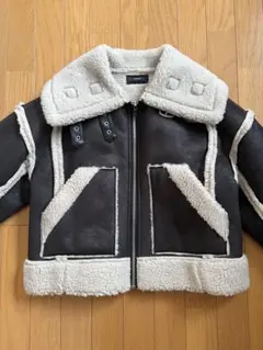 EMODA ショートフェイクムートンブルゾン