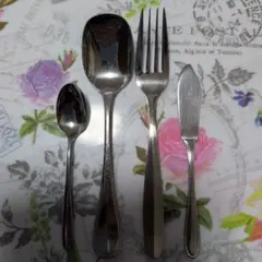 ステンレス製 中古カトラリーセット 4種各１本