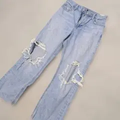 UNIQLO ダメージデニムジーンズ ウエスト58.5cm