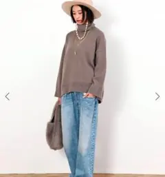 タートルネックニット