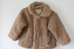 Petitmain ボアショートコート　ベージュ　Sサイズ（80-90cm）