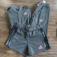 adidas ジャージ 130上下　120ショートパンツ付き