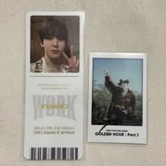 ATEEZ goldenhourPOPUP ポラロイド チェキ トレカ 購入特典