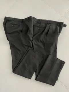 ブラック スラックス ウエスト78cm レングス76cm２枚