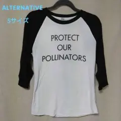 【レア✨】ALTERNATIVE Sサイズ 七分袖ラグランTシャツ