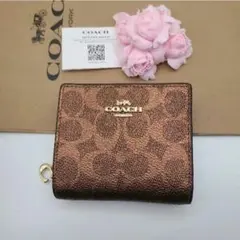 新品　COACH　コーチ　折り財布　スナップウォレット　正規品