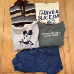 キッズ服セット（サイズ120、デニムパンツ付き）