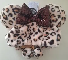 【新品】東京ディズニーランド　ミニー　ファンキャップ　ヒョウ柄　茶色　ブラウン