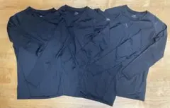 ティゴラ 長袖アンダーシャツ 4枚セット ブラック