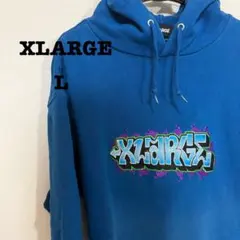 【XLARGE】ロゴ刺繍 プルオーバーパーカー