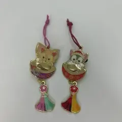 香港ディズニー　正月　ピンバッジ　リーナベル　ジェラトーニ　２個セット