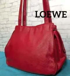♥人気♥ロエベ LOEWE ショルダーバック ナッパレザー 本革 レッドのサムネイル