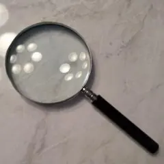 ルーペ 直径約10cm 昭和時代のしっかりガラスレンズ