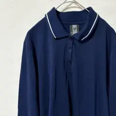 NIKE ナイキ ゴルフ ポロシャツ 長袖 ネイビー Lサイズ ユニセックス