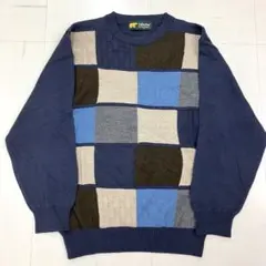 レアカラー Golden Bear ウールニット セーター パッチワーク 即完売