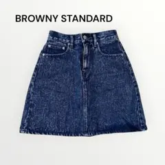 BROWNY STANDARD デニムミニスカート コットン100 ミニスカのサムネイル