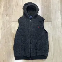 GYMPHLEX ジムフレックス フード付 ボアベスト ジップ