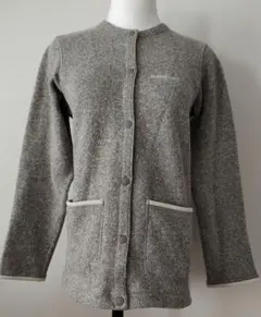 mont-bell フリース　クリマプラスカーディガン S　ベージュグレー