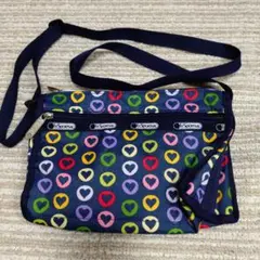 レスポートサック　Lesportsac ハート　ショルダーバッグ　ネイビー