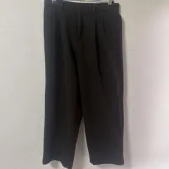 ジュンレッド 極厚 裏起毛 ワイドパンツ M ブラウン暖かさとトレンド両立