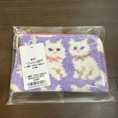 【LOVERARY BY FEILER 】 　『モフモフネコチャン』 L字ポーチ