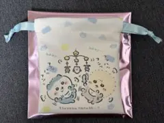 ちいかわBaby ミニ巾着　缶バッジ　　ぷっくりキーホルダー　ハチワレ＆ラッコ