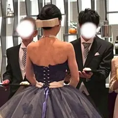 ウェディング ヘッドドレス リボンボンネのサムネイル