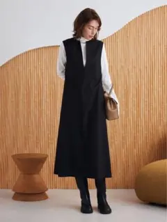 《新品タグ付き》ミラオーウェン リブニットセットレイヤードワンピース