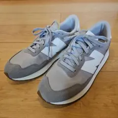 【使用少】New Balance MS237 グレー/ホワイト 27.0cm