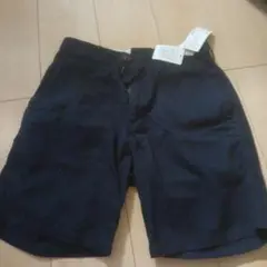 ネイビー ゴム入り ショートパンツ