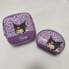 【値下げ✨️】しまむら クロミ ヒョウ柄ポーチセット