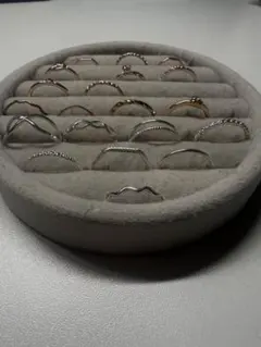 シルバー・ゴールド・ピンクゴールド リングセット