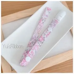 送料込☆おしゃぶり&おもちゃホルダー　リボンフラワー　ピンク