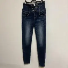 AZUL by MOUSSY ハイウエストスキニーデニム XS