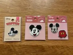 ミッキー、ミニー　ワッペン　6点セット